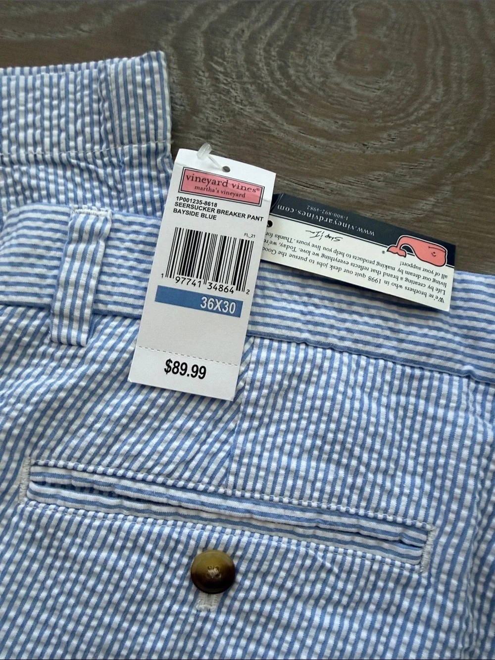 Vineyard Vines Light Blue Seersucker Chinos